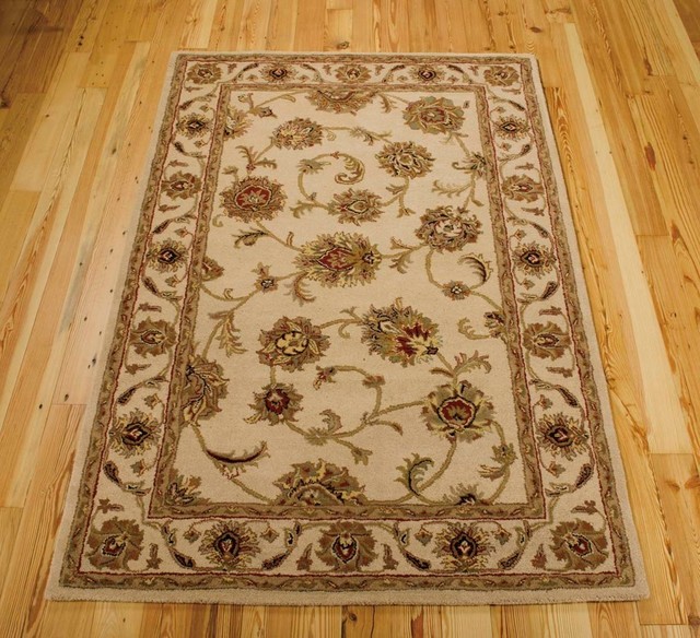 India House 100 Wool Ivory Handmade Rug Ih73 2 3 X7 6 Runner India House 100 Wool Ivory Handmade Rug Ih73 2 3 X7 6 Runner Traditional Area Rugs By Super