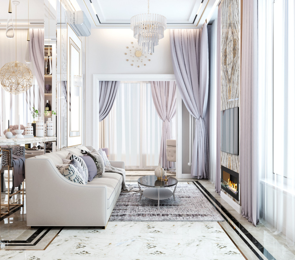 Дизайн-проект 4 комнатной квартиры в Анапе