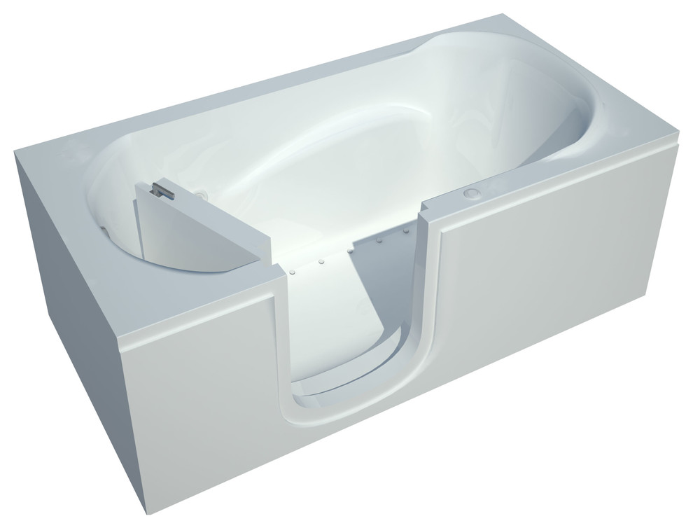 30 x 60 Air Jetted Step-in Bathtub, Left Drain Configuration