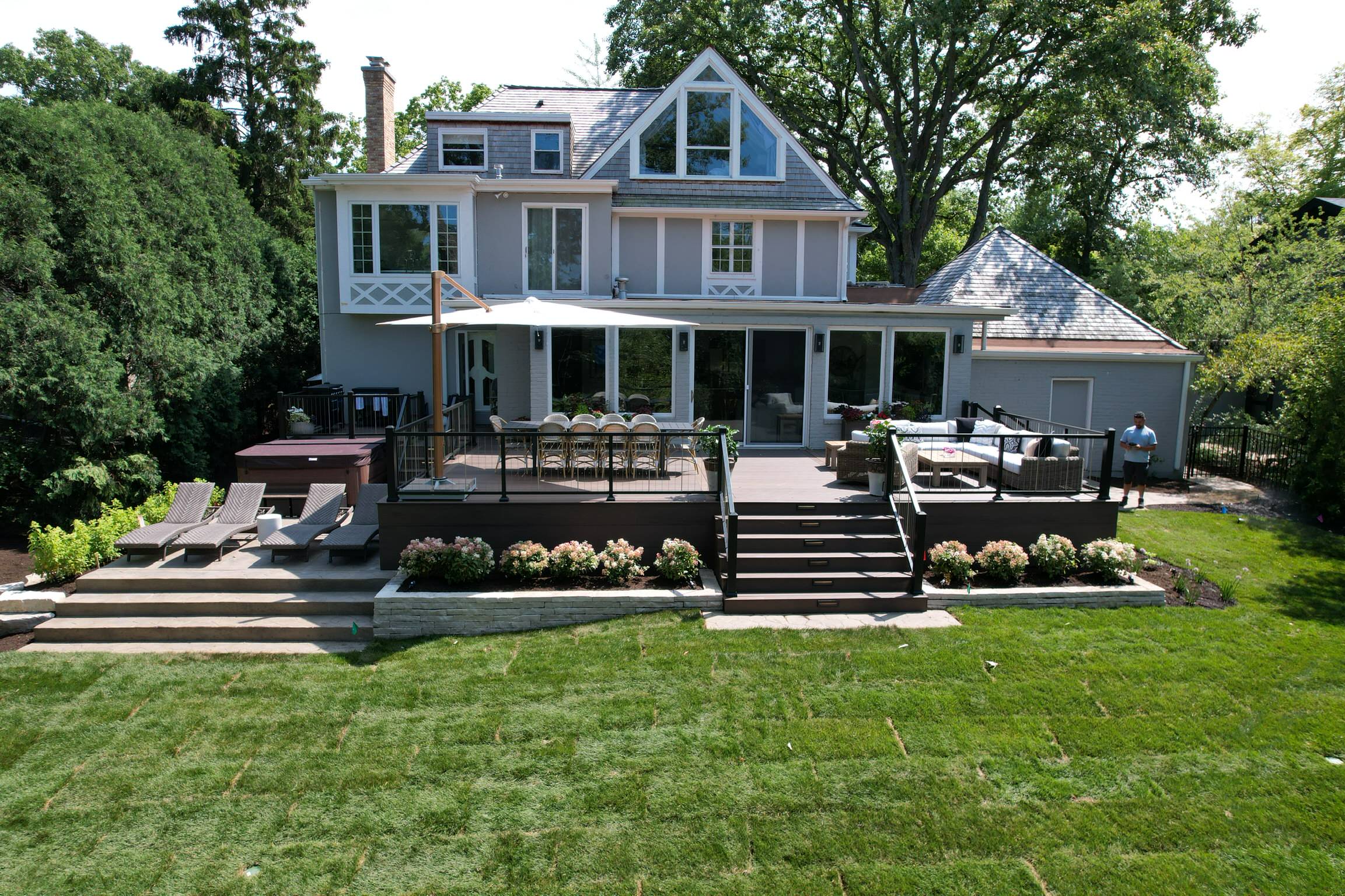 Highland Park yard deck.