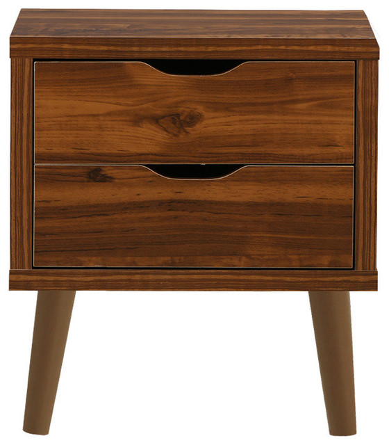 Mid Century 2 Drawer Side Table Nightstand Midcentury Mid Century 2 Drawer Side Table Nightstand Midcentury Nightstands And Bedside Tables By Sofamania