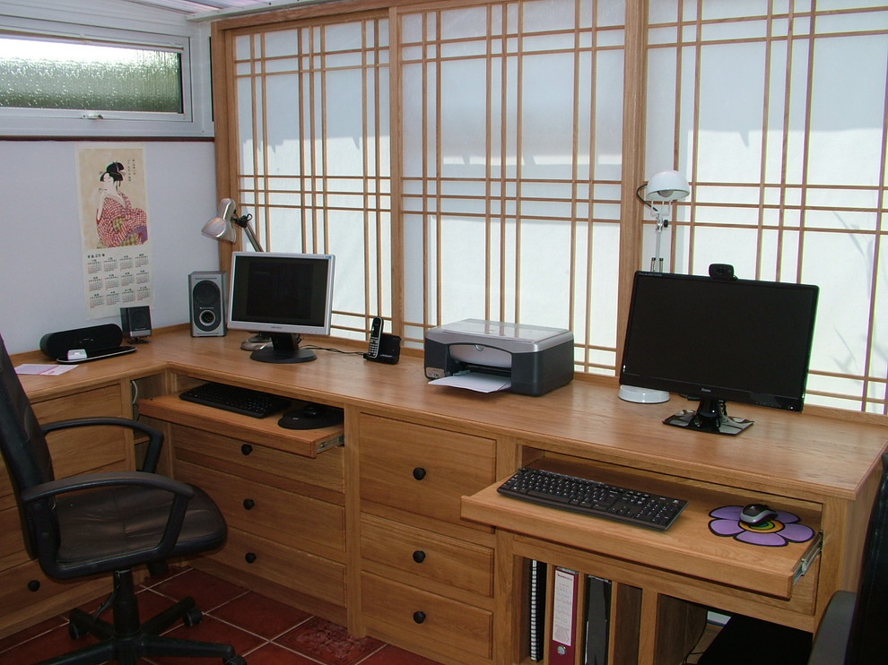 This is an example of an asian home office in Other.