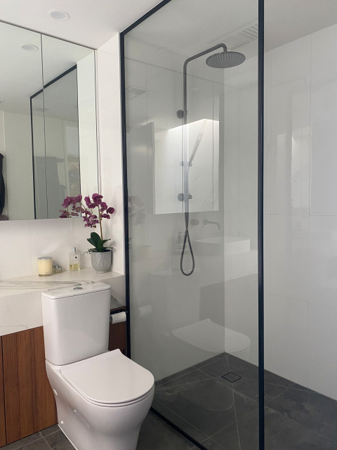 Bathroom make-over trendy-badevaerelse