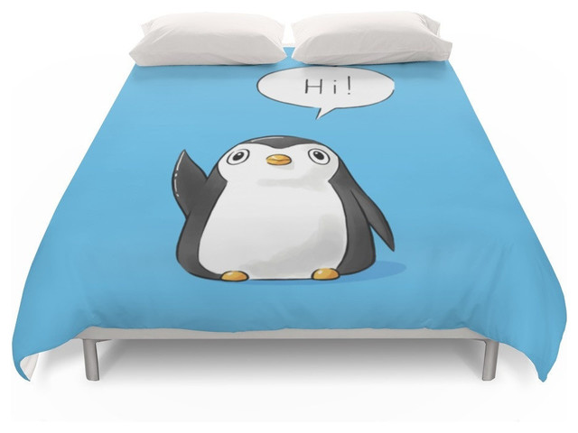 Hi Penguin Duvet Cover Contemporary Covers And Hi Penguin Duvet Cover Contemporary