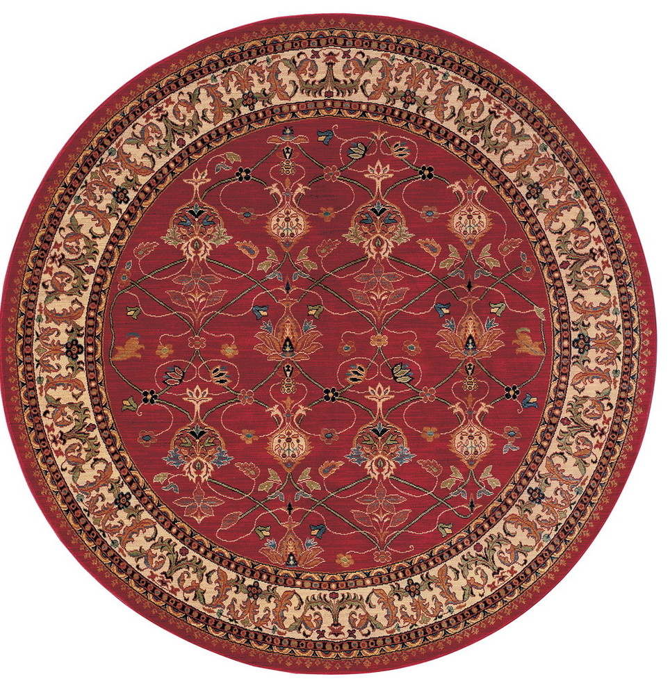 Karastan English Manor William Morris Rug, Red, 2'9"x5' Mediterranean