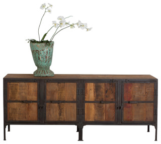 Hyderabad Reclaimed Wood and Metal Buffet