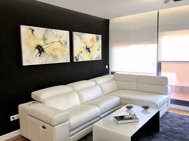 Blanco y Negro moderne-dagligstue
