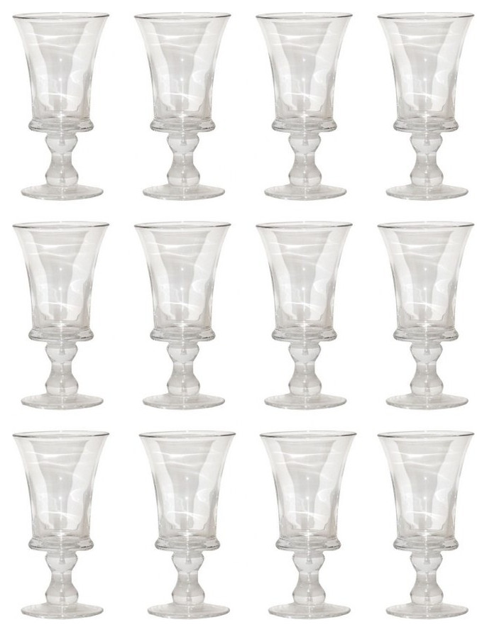 Clear 10 Ounce Wine Glasses Set Of 12 Made Of Null In A Clear Finish   Clear