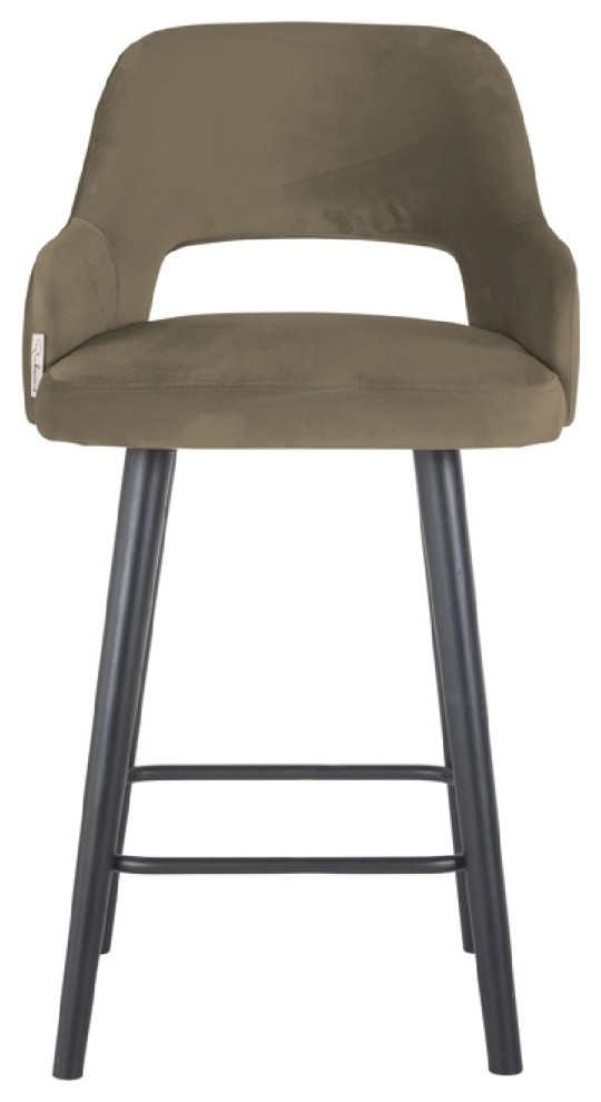 CutOut Back Counter Chair OROA Antony Midcentury Bar Stools And