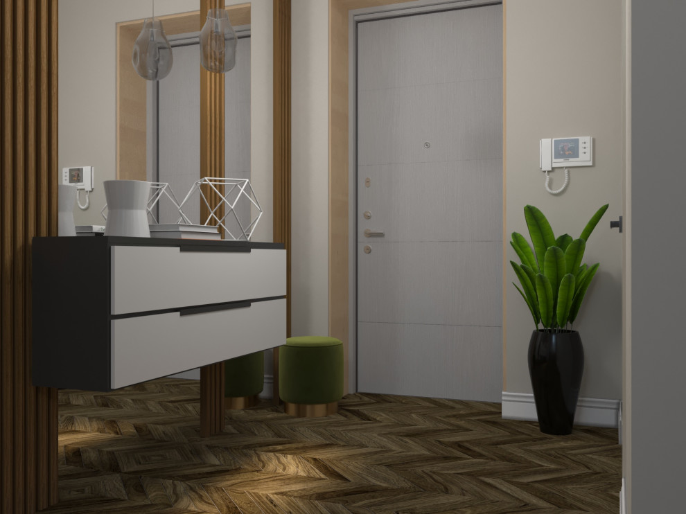 Прихожая в проекте " Таунхаус для большой семьи"