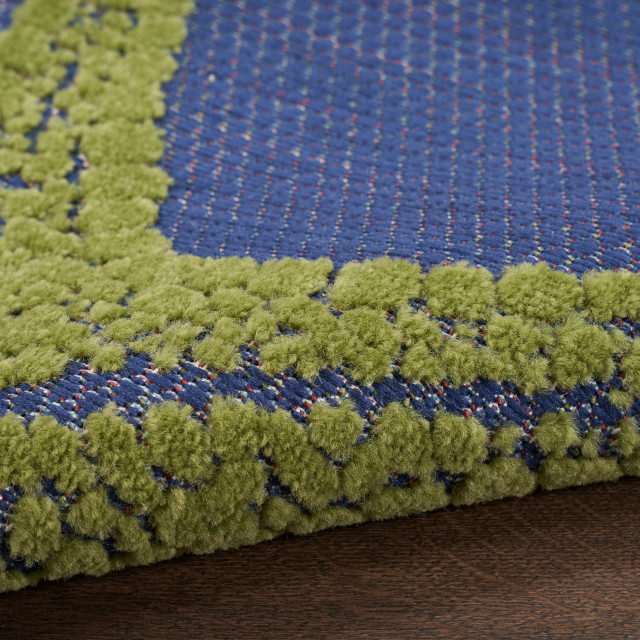 Nourison Home 9'x12' Aloha Blue Multi-Color Area Rug, 9'x12' - Beach ...