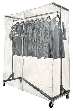 Heavy Duty Covered Garment Rack, Enclosed Garment Rack