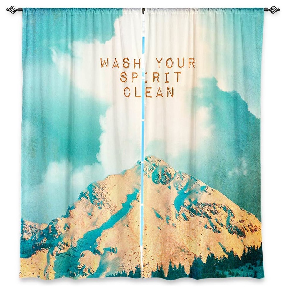 DiaNoche Lined Window Curtains by Monika Strigel Wash Your Spirit Clean