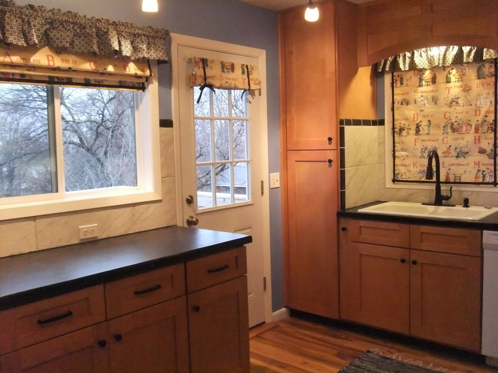 Home design - transitional home design idea in Omaha