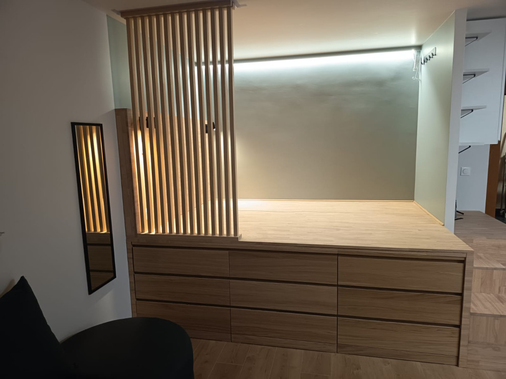 Rénovation d'un studio avec mezzanine