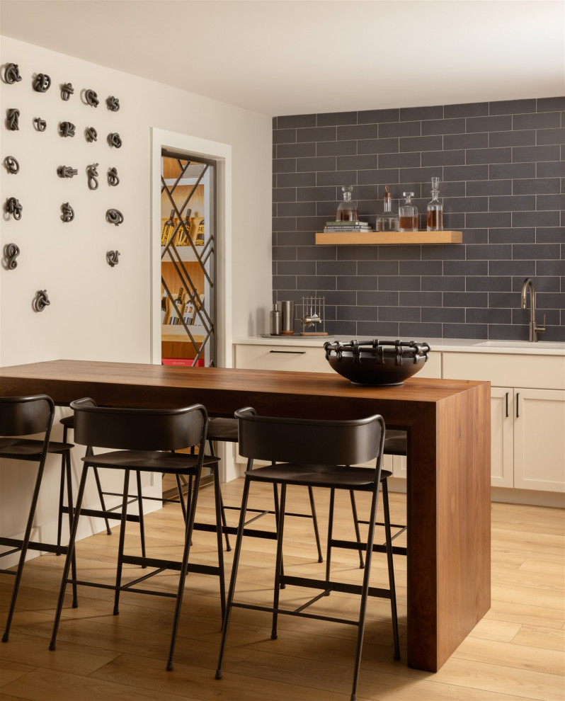 Basement Bar Wine Room Design - Contemporary - Home Bar - Denver - by ...