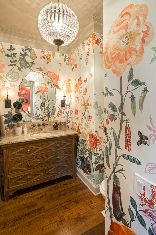 This is an example of a country powder room in Omaha.