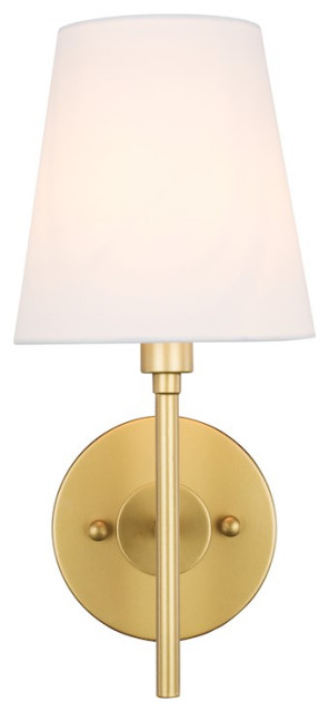 Living District Cason 1 Light Wall Sconce, Brass