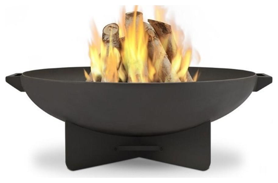 Real Flame Anson Fire Bowl in Gray Contemporary Fire Pits by