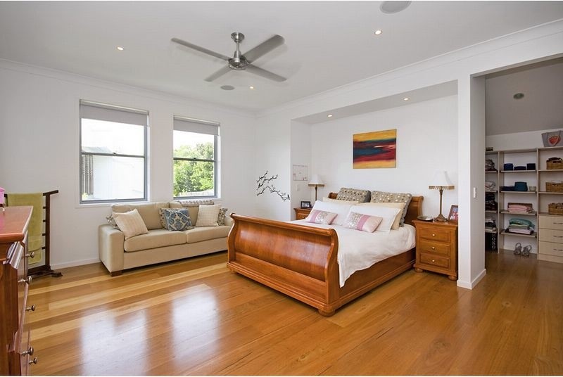 This is an example of a beach style bedroom in Sunshine Coast.