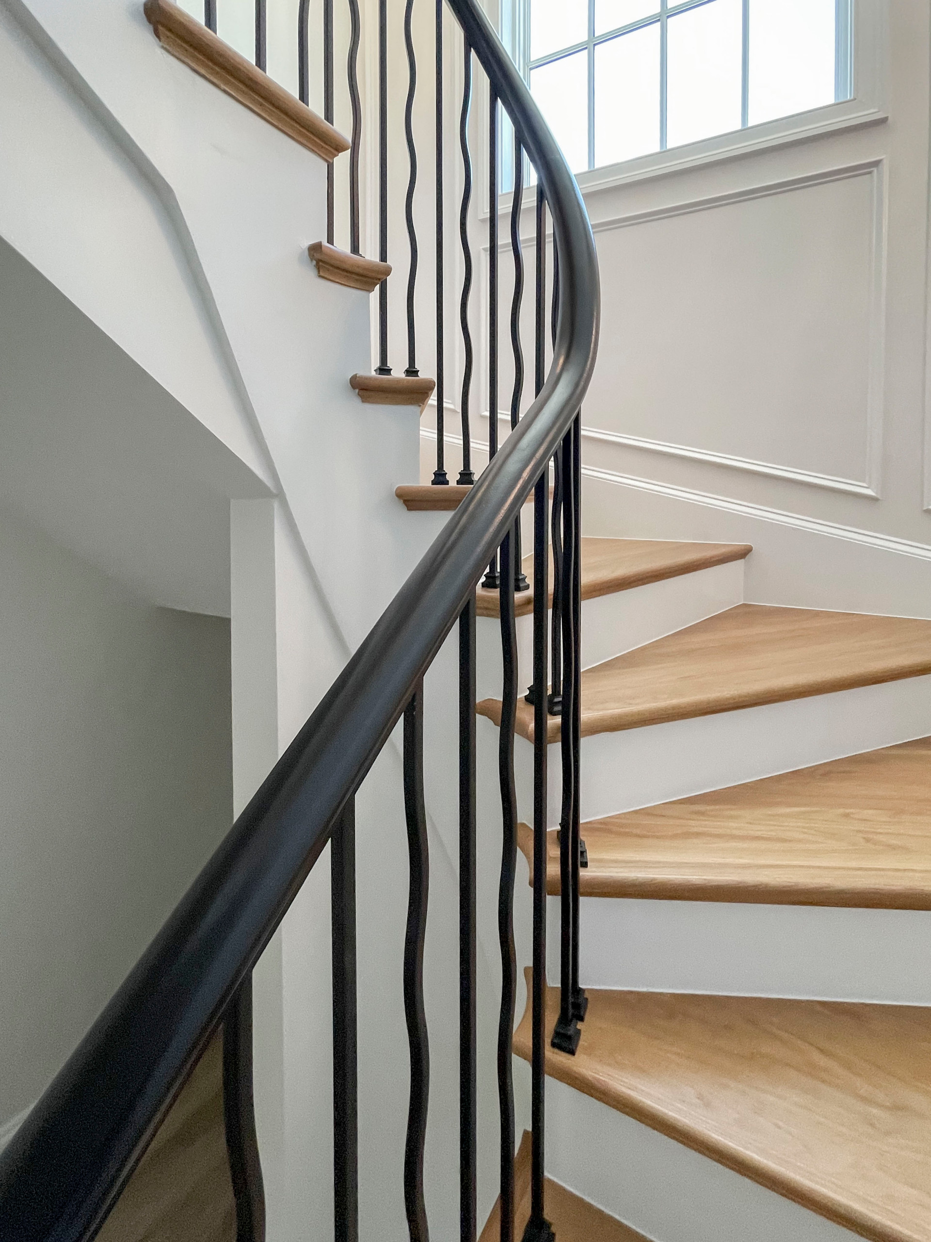 106_Modern Balustrade System Meets Traditional Winding Stairs, Aldie VA  20105