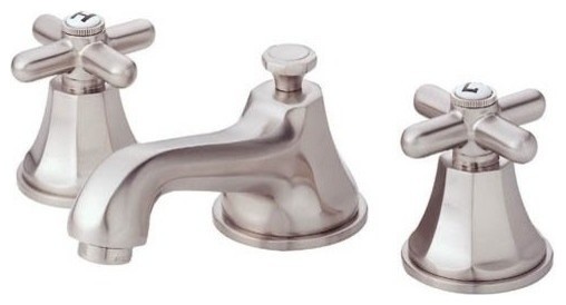 Lead Law Compliant 2 Lever Lavatory Faucet Brandy Brushed Nickel 1.5 GPM