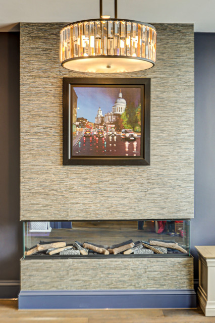 Chigwell contemporary-vardagsrum