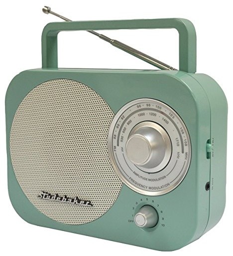 Portable AM/FM Radio, Teal