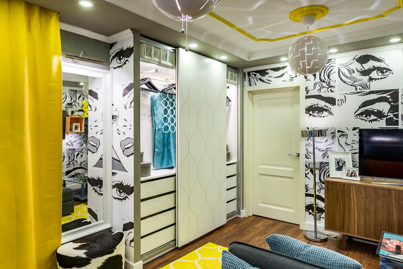 Проект спальни-гостиной для программы "Школы ремонта"