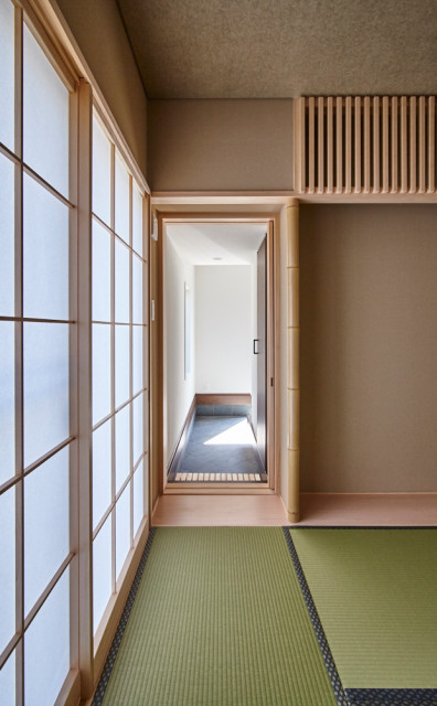 House in Tsuduki contemporain-salon