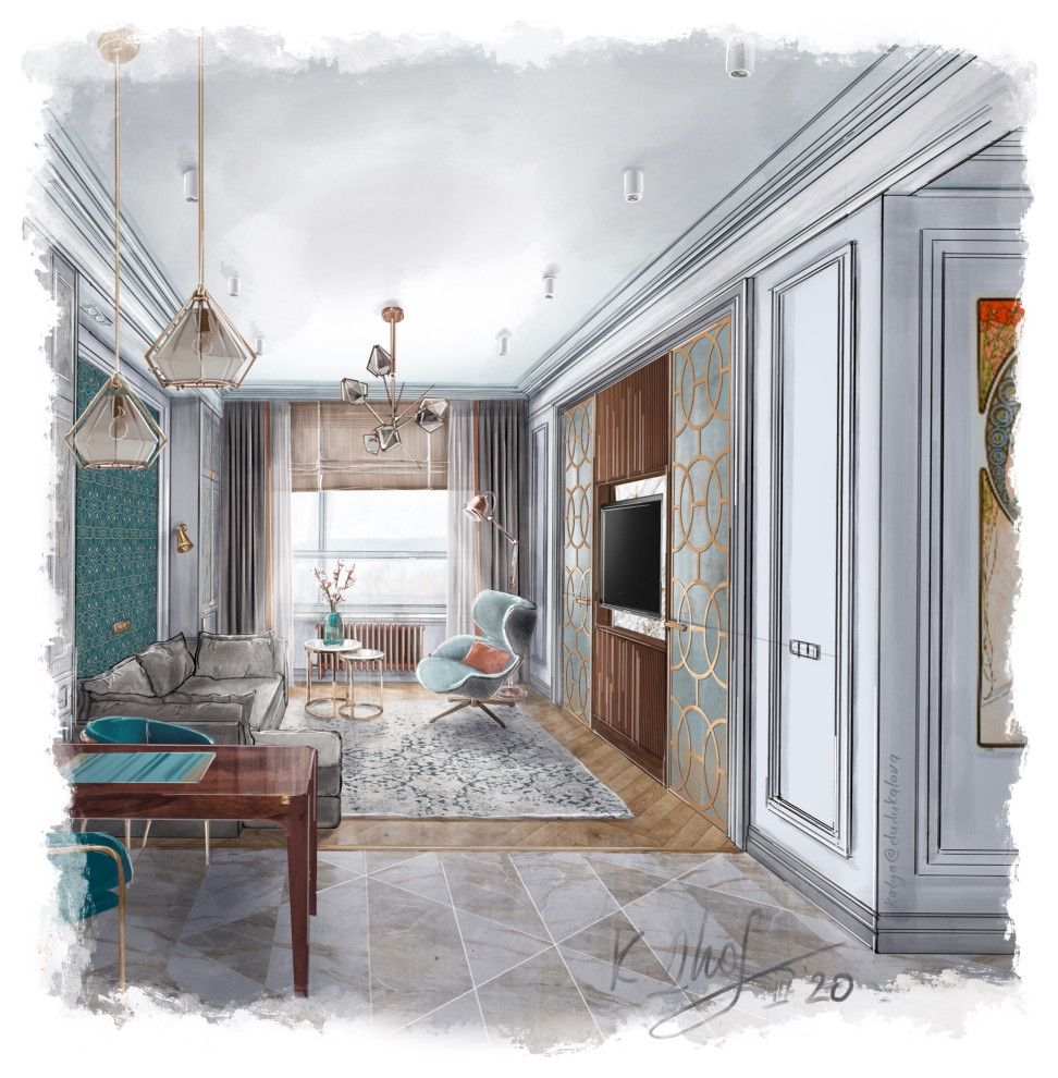 Квартира в Екатеринбурге Arts and Crafts