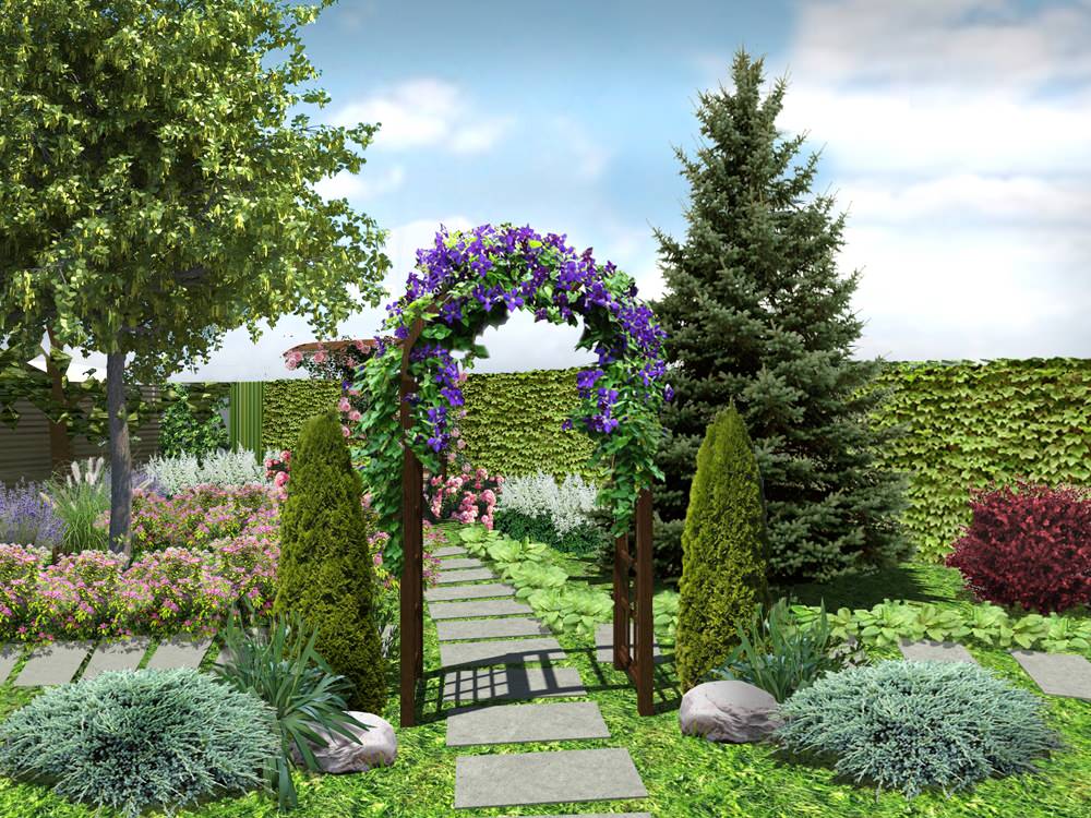 Ландшафтный дизайн участка в Белореченском районе