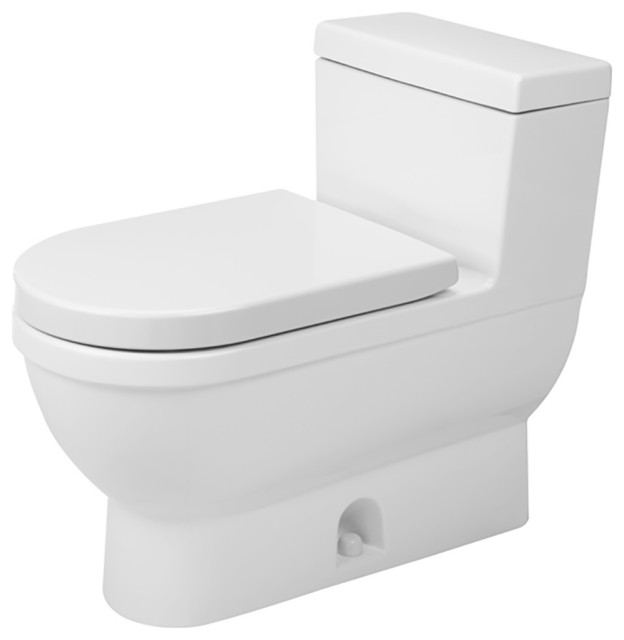 Duravit Starck 3 1-Piece Toilet, Single Flush Left Lever White ...