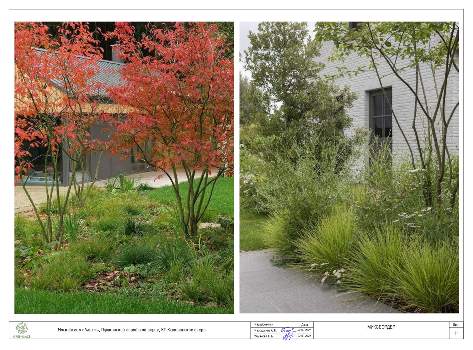 Экизно-планировочное решение сад "На краю леса"