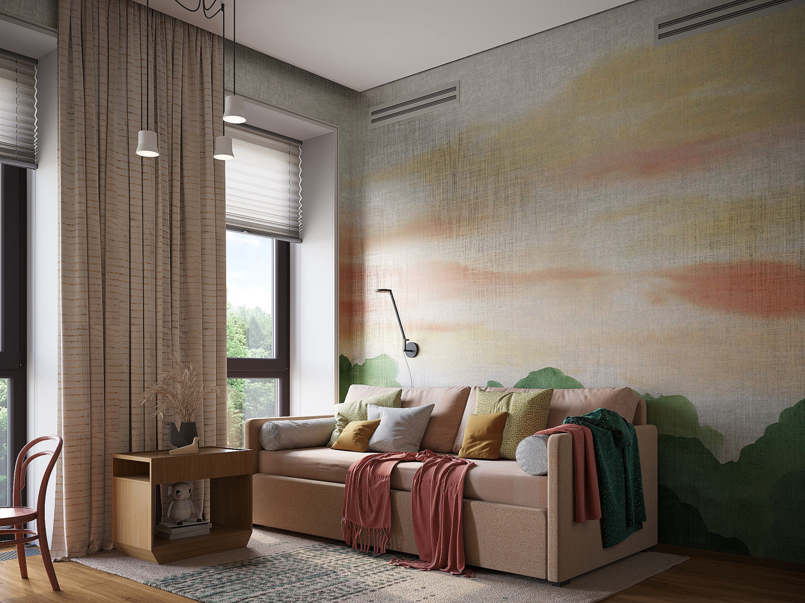 Необычная квартира для молодой семьи