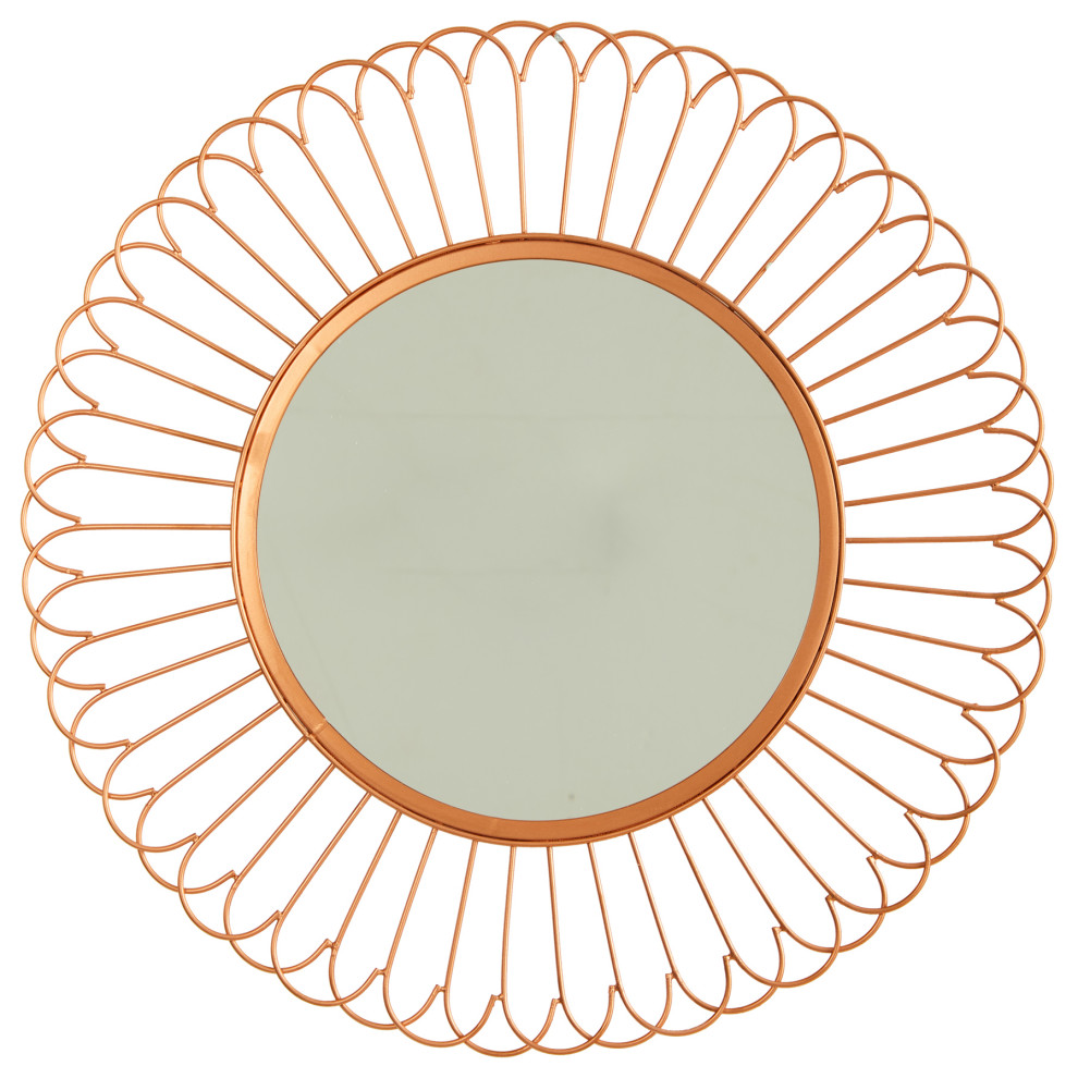 28" Starburst Mirror Wall Decor Contemporary Wall Mirrors by