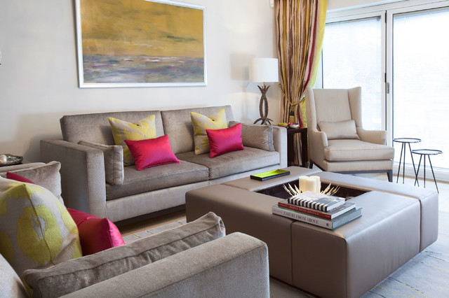 Surrey Residence contemporary-vardagsrum