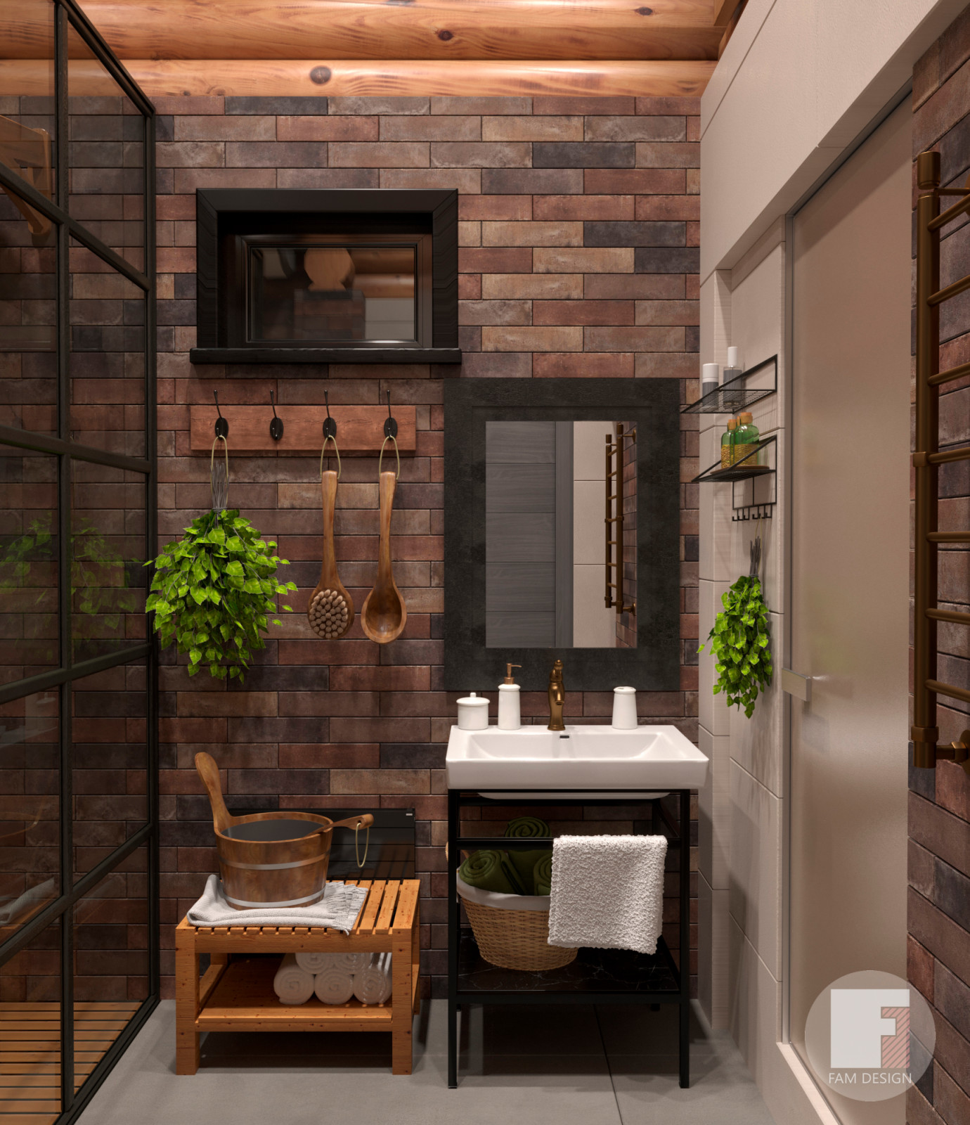 Баня в стиле лофт