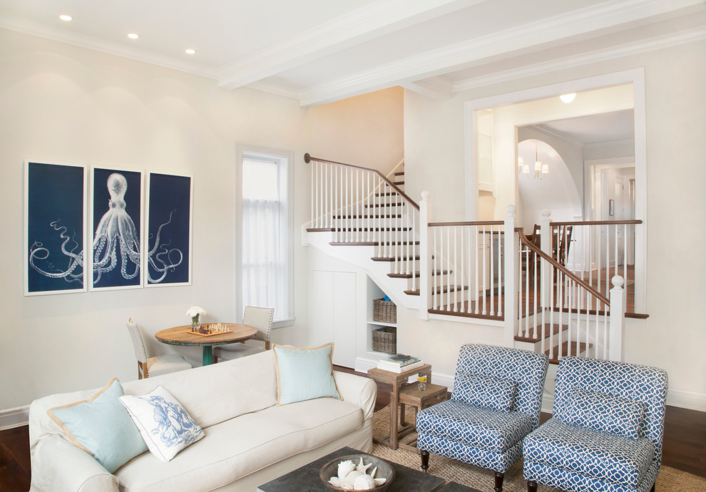 Classic Urban Interior Renovation Beach Style Living Room Chicago By Randall Architects