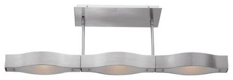 Access Lighting 62315 Titanium 3 Light Semi-Flush Ceiling Fixture