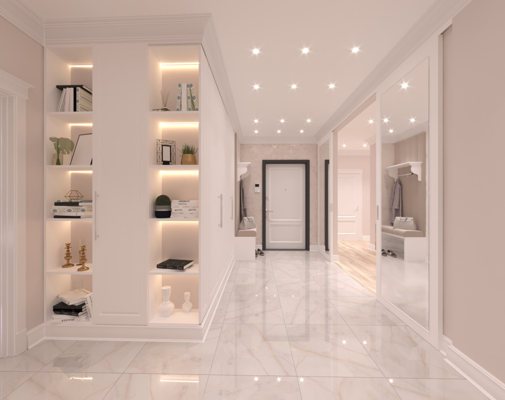 Дизайн-проект  интерьера трехкомнатной квартиры в стиле НЕОклассика