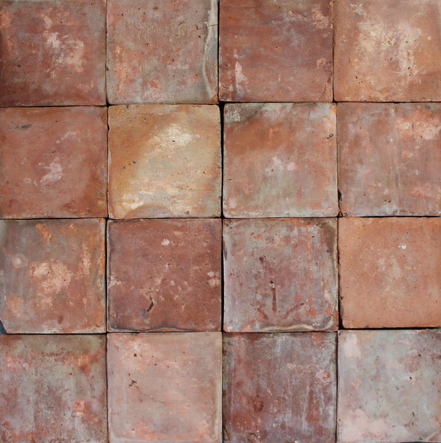 6"x6" Reclaimed French Terracotta, Set of 400 - Traditional - Mosaic
