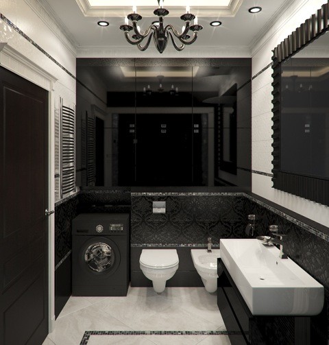 Monochrome +gold  -  apartment with 1 bedroom