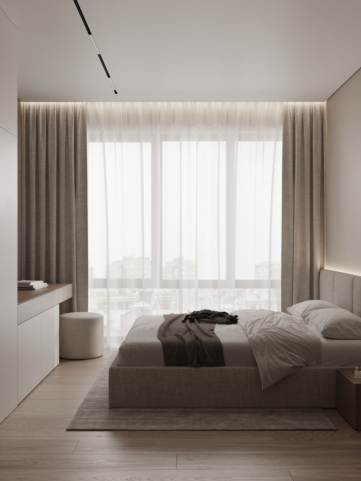 ЖК «Павелецкая Сити» — современный минимализм в нейтральных оттенках