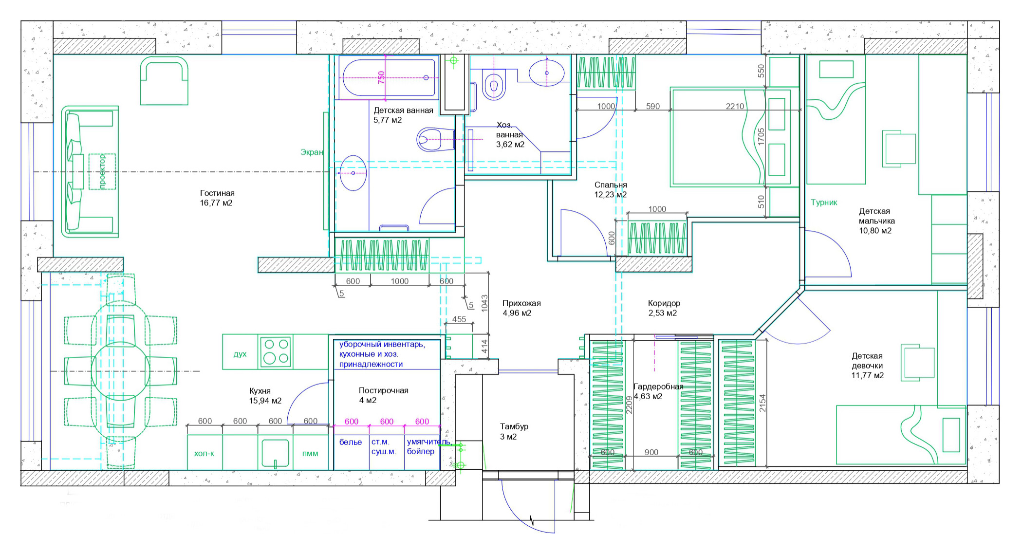 Поиск планировки: 14 вариантов (мы серьезно) + финал для 99 кв.м | Houzz  Россия