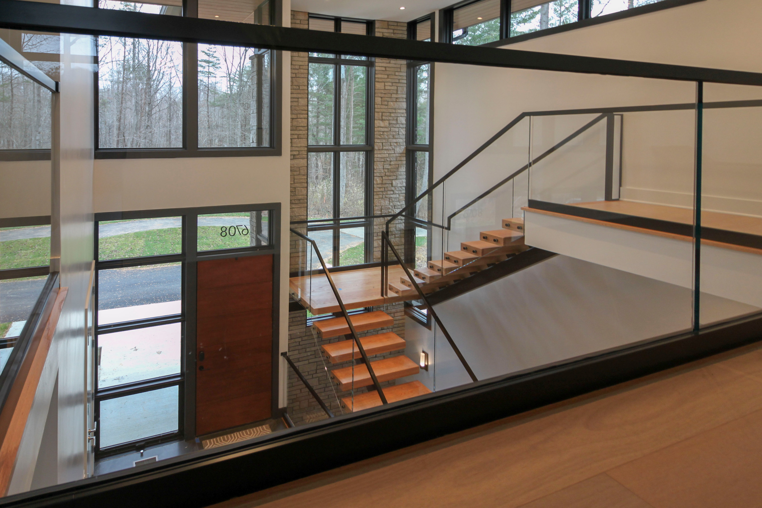 98_Sun Filled Modern Staircase Surrounded by Private Forest, Clifton VA 20124
