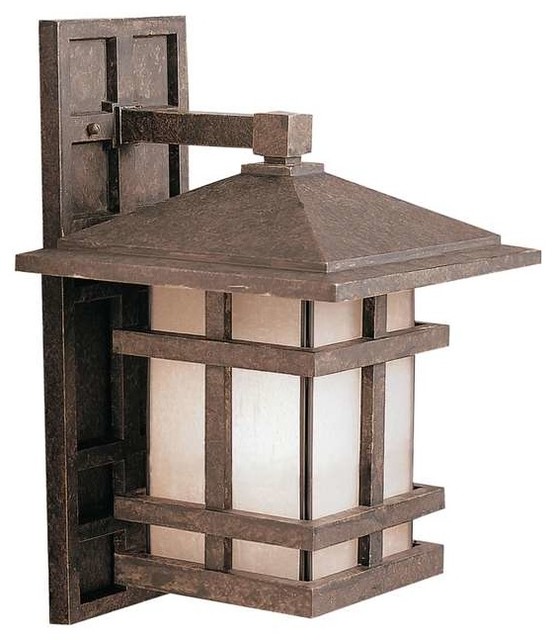 Kichler Lighting 9131AGZ Cross Creek Arts and Crafts/Mission Outdoor Wall Light