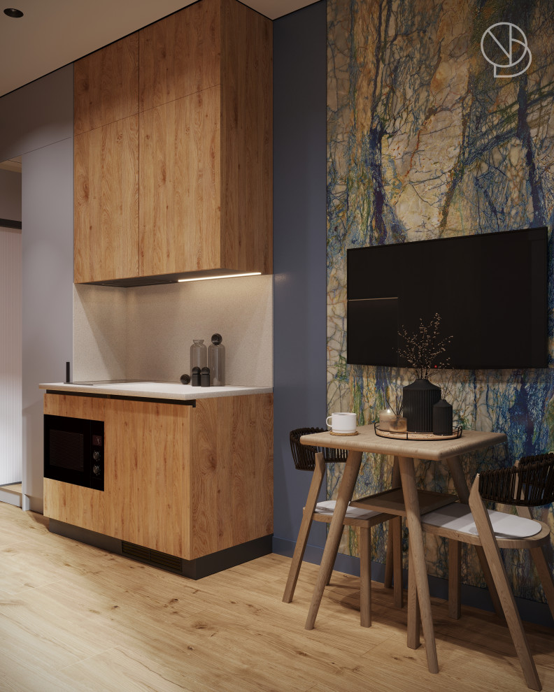 Столовая зона и кухня