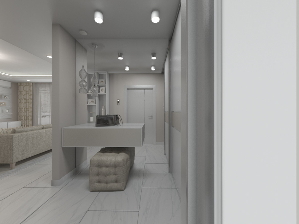 Современный интерьер в светлых тонах