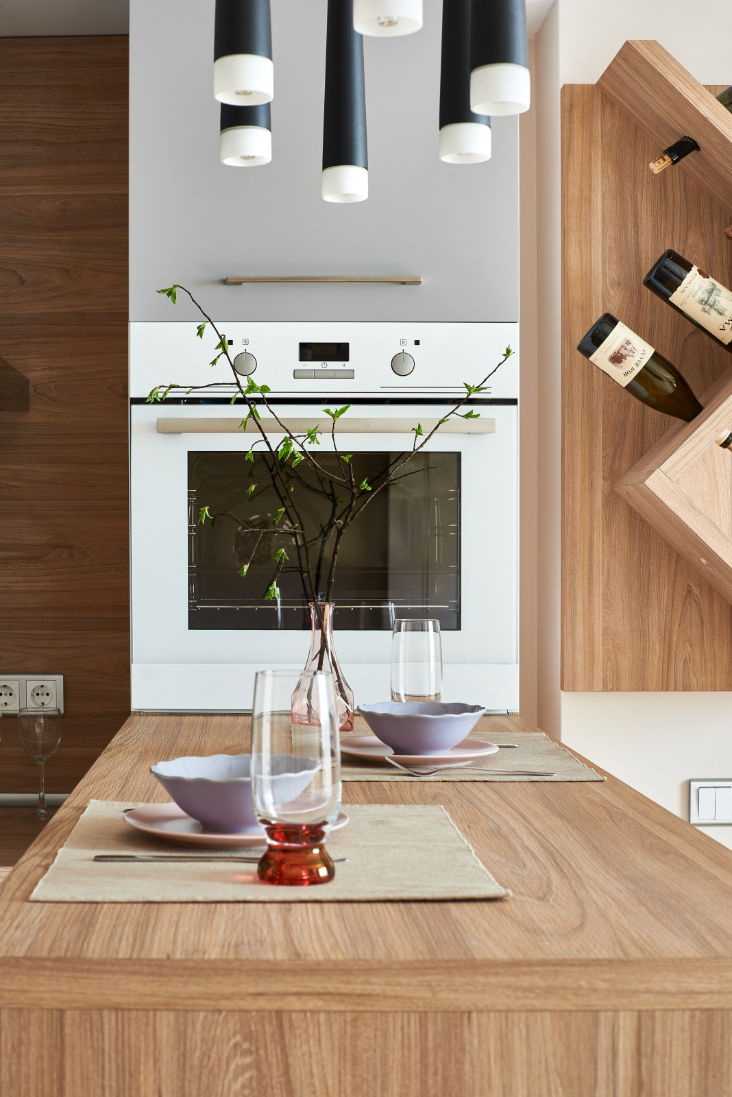 Интерьер квартиры для семьи с двумя детьми.